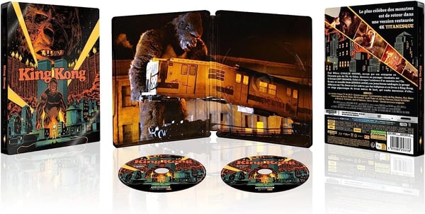 KING KONG 1976 / 2 Disc STEELBOOK / Jeff Bridges RB (4K UHD) Blu Ray Brand New
