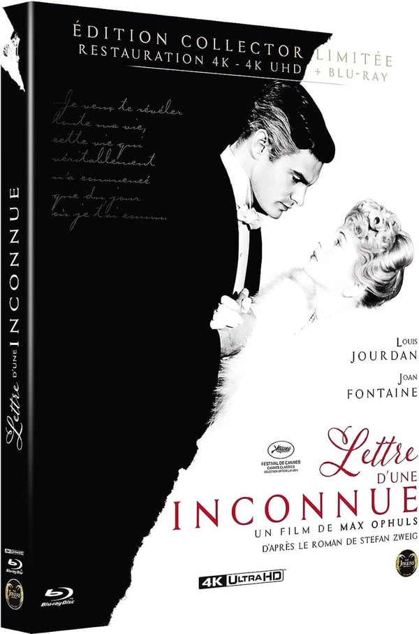 LETTER FROM AN UNKNOWN WOMAN 1948 / Joan Fontaine (4K UHD) RB Blu Ray Brand New