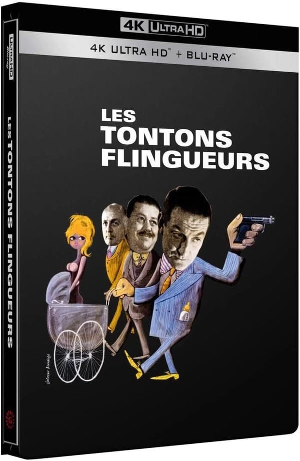 LES TONTONS FLINGUEURS / CROOKS IN CLOVER STEELBOOK (4K Ultra HD) RB Bluray Brand New