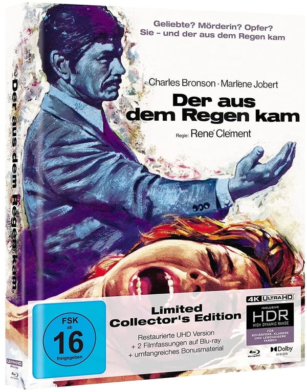 RIDER ON THE RAIN 1970 / 3 Disc Ltd Ed Mediabook (4K Ultra HD) RB Blu Ray Brand New