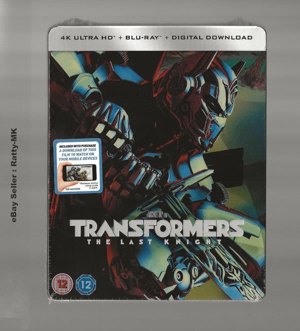 TRANSFORMERS : THE LAST KNIGHT 4K + BLU RAY STEELBOOK Brand New TRANSFORMERS : THE LAST KNIGHT 4K + BLU RAY STEELBOOK Brand New