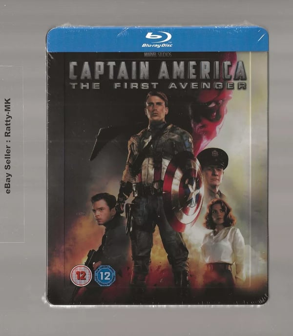 CAPTAIN AMERICAN THE FIRST AVENGER ZAVVI BLU RAY STEELBOOK Brand New