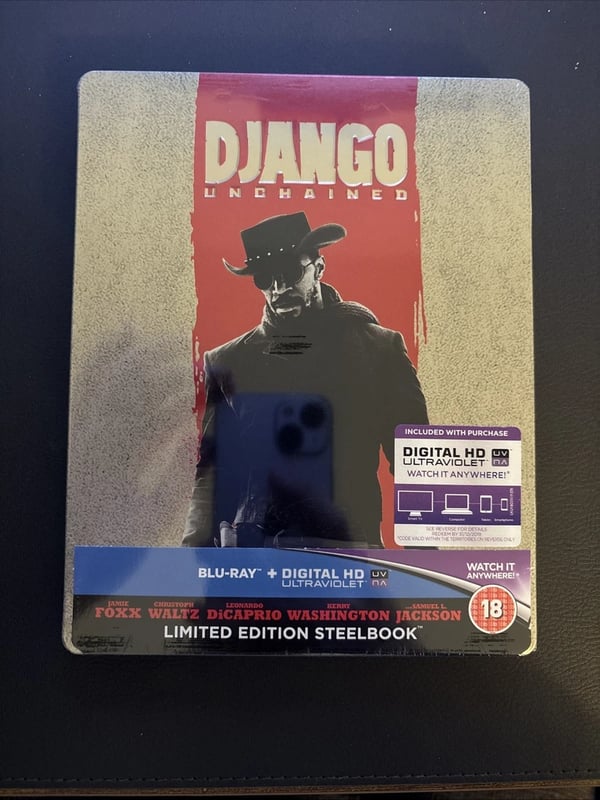 Django Unchained Steelbook Blu Ray Zavvi Debossed SENT IN BOX Brand New