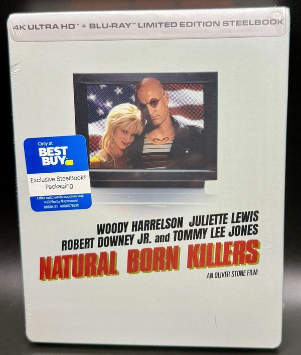 NATURAL BORN KILLERS BEST BUY EXCLUSIVE 4K UHD BLURAY STEELBOOK ! Brand New