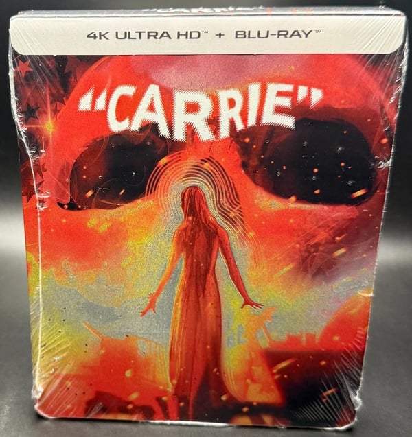 CARRIE (1976) SHOUT! FACTORY EXCLUSIVE 4K UHD BLURAY STEELBOOK Brand New CARRIE (1976) SHOUT! FACTORY EXCLUSIVE 4K UHD BLURAY STEELBOOK Brand New