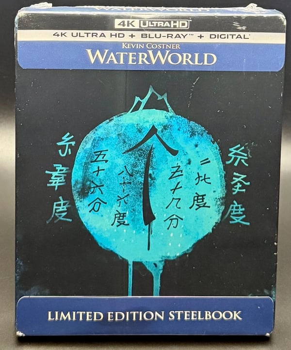 WATERWORLD US IMPORT KEVIN COSTNER 4K UHD BLURAY STEELBOOK ! Brand New