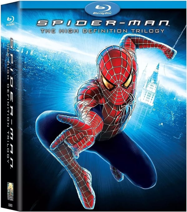 SPIDERMAN TRILOGY Bluray Series 13 Tobey Maguir Kirsten Dunst R2 Brand New