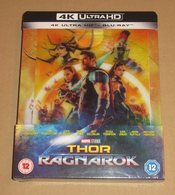 Thor Ragnarok Zavvi Exclusive Lenticular 4K Blu Ray Steelbook Limited Brand New Thor Ragnarok Zavvi Exclusive Lenticular 4K Blu Ray Steelbook Limited Brand New