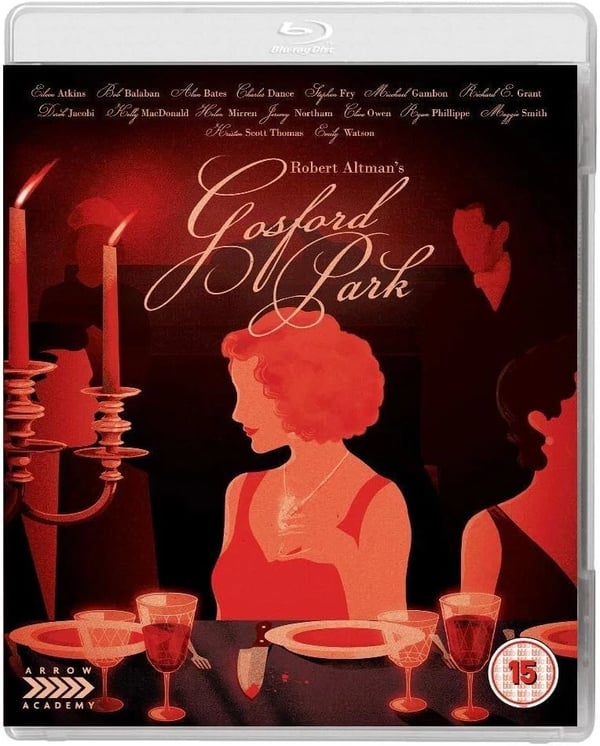 GOSFORD PARK Bluray Maggie Smith Michael Gambon Robert Altman R2 Brand New
