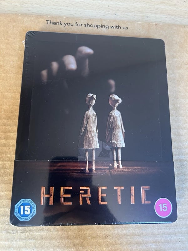 Heretic (2024) 4K UHD Blu Ray Steelbook Hugh Grant Thriller Brand New