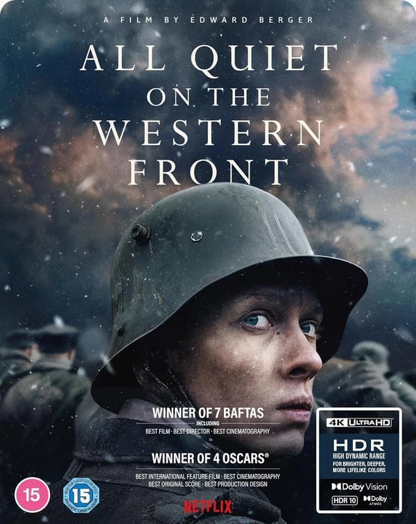 All Quiet on the Western Front Steelbook (4K Bluray) Brand New