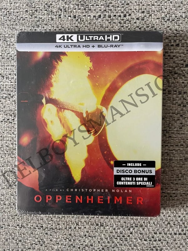 Oppenheimer 4K Ultra HD Blu ray Steelbook EU UHD Christopher Nolan Amazon Brand New