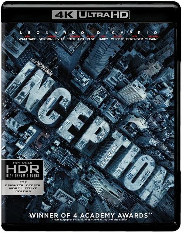 Inception (4K Ultra HD) (4K UHD Bluray) Leonardo DiCaprio Ken Watanabe Brand New
