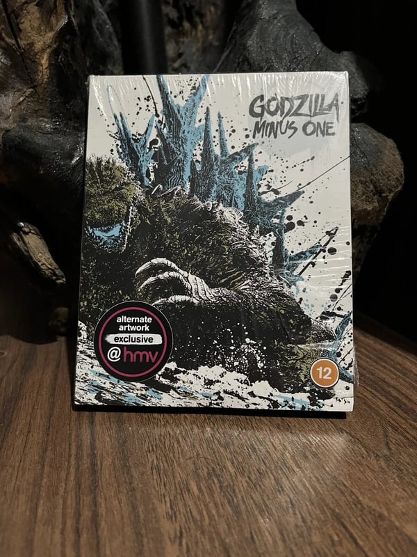 Godzilla Minus One 4K Bluray HMV Exclusive Artwork Brand New