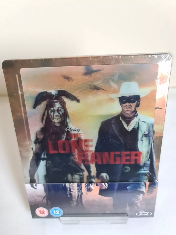 DISNEY THE LONE RANGER BLURAY STEELBOOK, Brand New