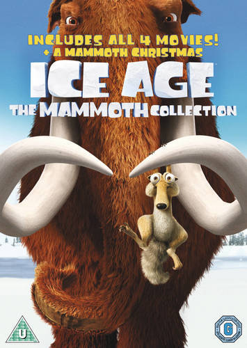 Ice Age 1-4 & Mammoth Christmas DVD-paket