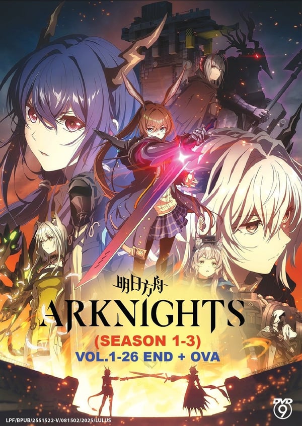ARKNIGHTS SESONG 1-3 - ANIME TV-SERIE 1-26 EPS + OVA DVD