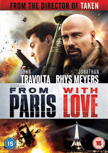 From Paris With Love (2010) – Toimintaelokuva John Travoltan & Morelin tähdittämänä DVD:llä