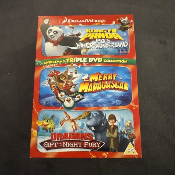 Kung Fu Panda, Merry Madagascar & Dragons Gift of the Night Fury DVD (2012)