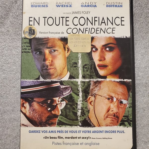 Confidence (2003) – Kanadisk tospråklig DVD