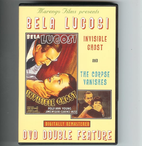 Invisible Ghost & The Corpse Vanishes: Bela Lugosi Tuplaelokuva DVD (1941)