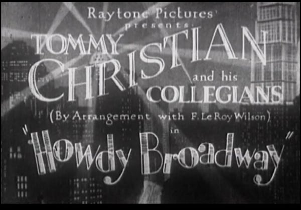 Howdy Broadway (1929) Vintage DVD med Tommy Christian