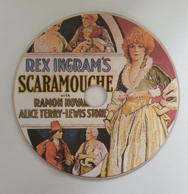 Scaramouche (1923) – Stumfilm med Ramon Novarro, Alice Terry på DVD