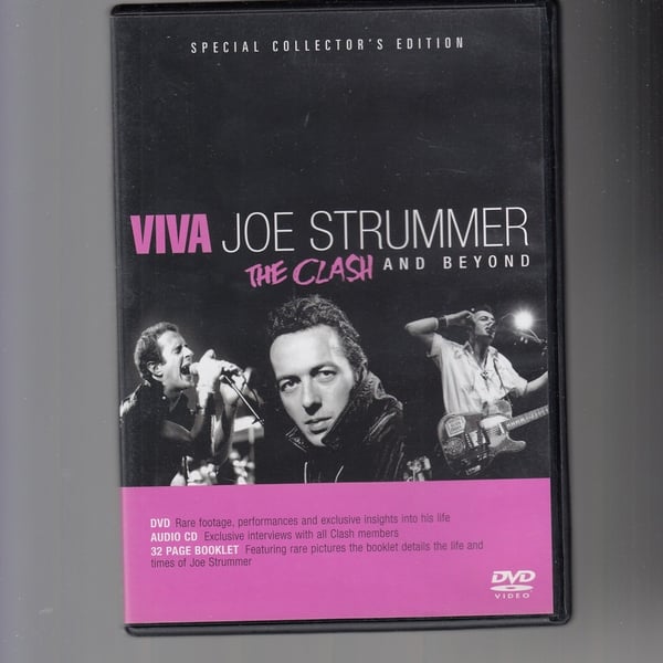 Viva Joe Strummer: Clash + Beyond + Kirjanen DVD (2005)