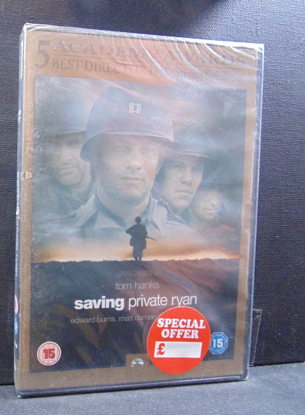 Saving Private Ryan DVD - Fortsatt forseglet