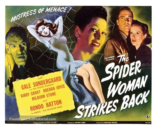 The Spider Woman Strikes Back (1946) DVD, kun disk
