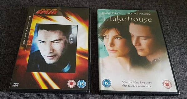 2 x Keanu Reeves & Sandra Bullock DVD'er: Speed & The Lake House