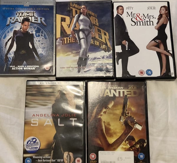 Angelina Jolie 5-films DVD-paket