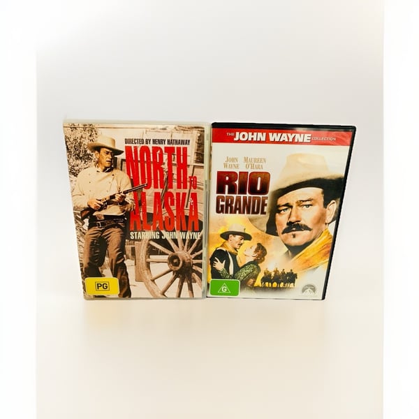 2x John Wayne Western DVD-er