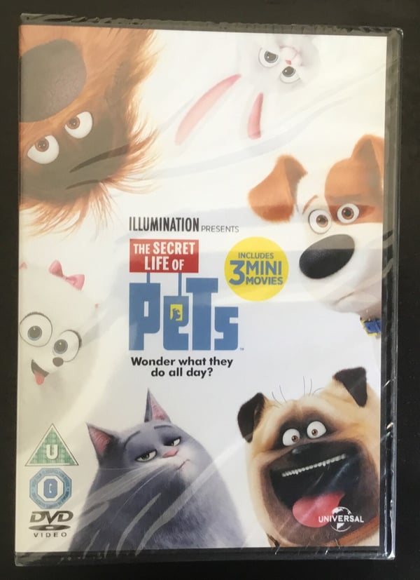Lemmikkien salainen elämä DVD (2016) Kevin Hartin kanssa