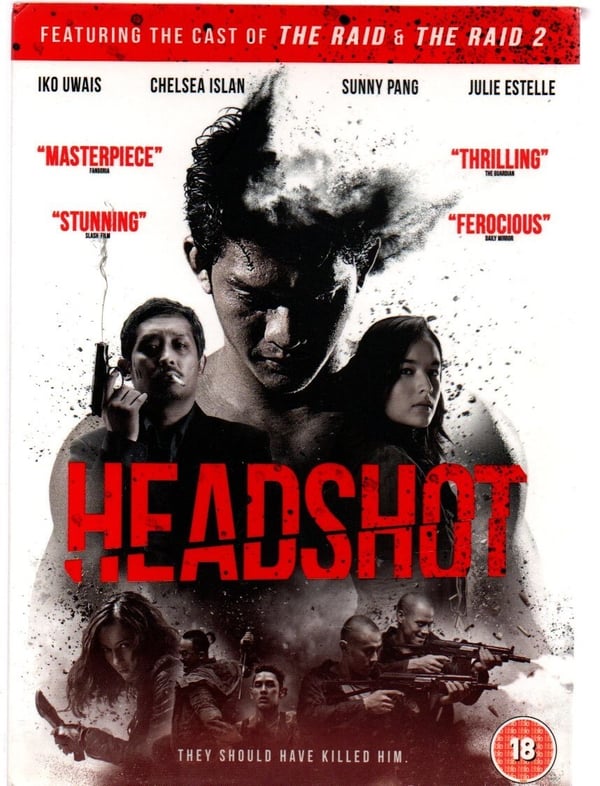 Headshot DVD (2017) med slipcase, indonesisk med engelsk tekst