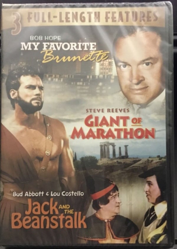 My Favorite Brunette, Giant of Marathon, Jack and the Beanstalk – 3 Film DVD