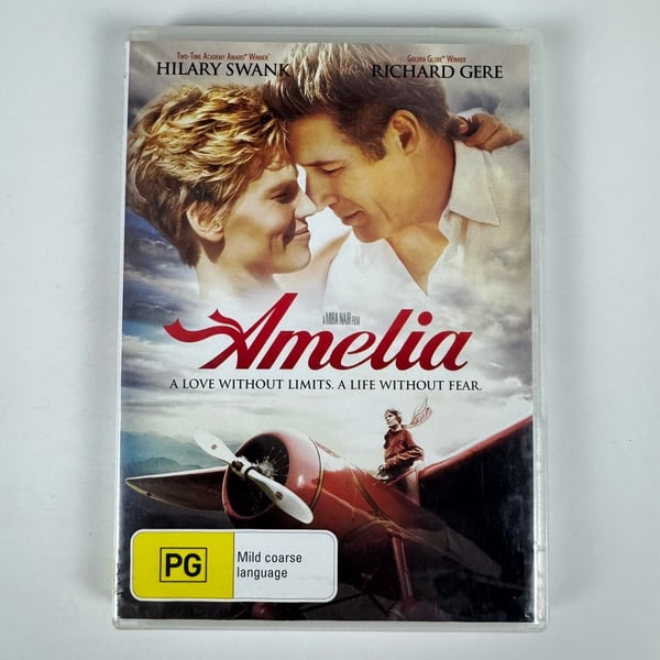 Amelia DVD (2009) med Hilary Swank, Richard Gere, Ewan McGregor