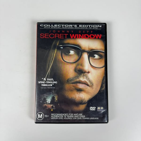 Secret Window (2004) DVD med Johnny Depp & John Turturro