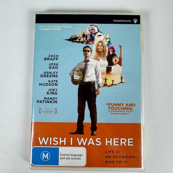 Wish I Was Here DVD (2014) med Zach Braff, Josh Gad