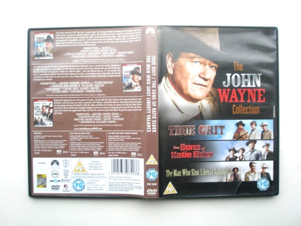 John Wayne Western DVD-Box: True Grit, Sons of Katie Elder, Man Who Shot Liberty Valance