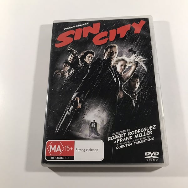 Sin City DVD med Bruce Willis, Jessica Alba, Mickey Rourke