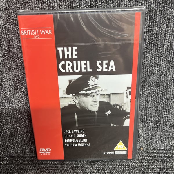 The Cruel Sea DVD med Jack Hawkins, Donald Sinden (UK-versjon)