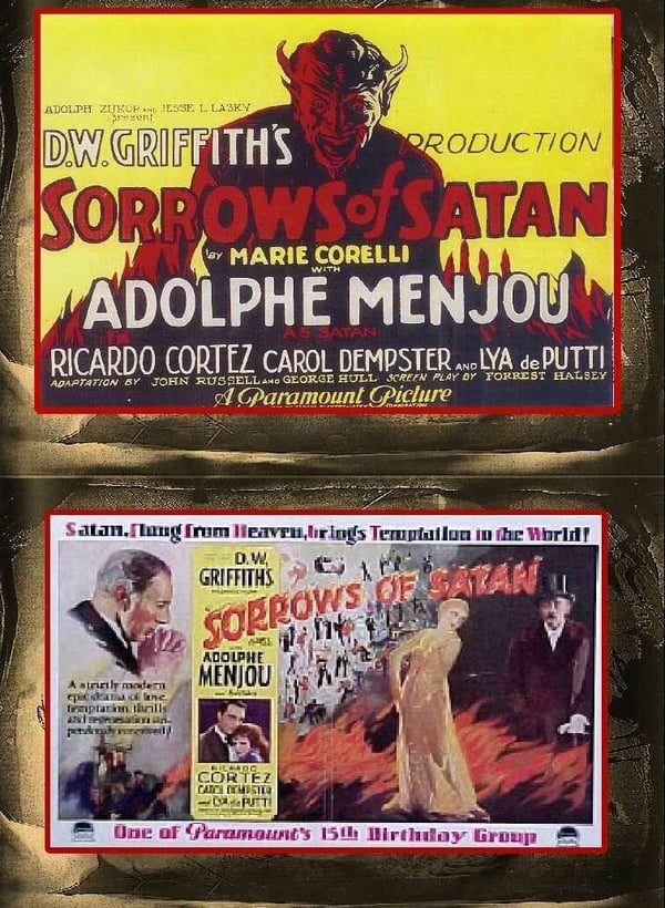 The Sorrows of Satan – Täydellinen mykkäelokuva (1926) DVD