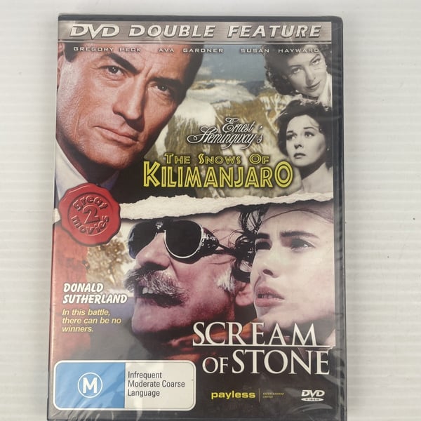 Dobbel Feature: The Snows Of Kilimanjaro & Scream of Stone (DVD, 1952)