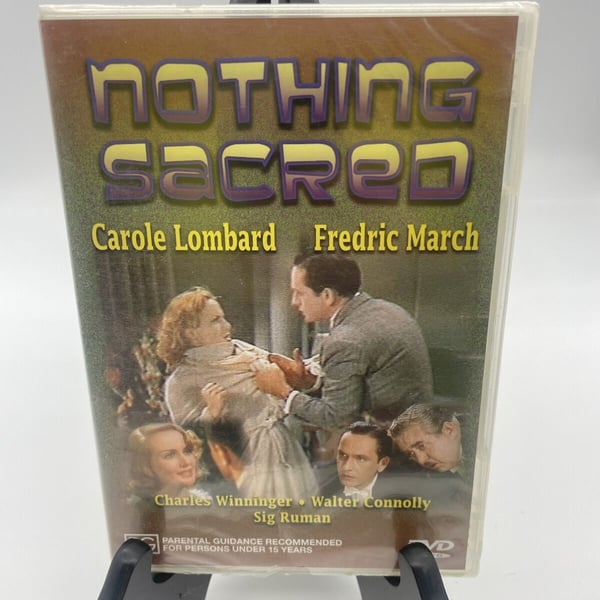 Nothing Sacred – Klassikkoelokuva Carole Lombardin ja Fredric Marchin kanssa DVD:llä