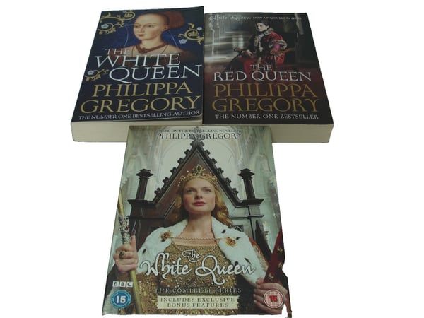 Philippa Gregory: The White Queen (DVD 2013) + 2 Paperbackbøger