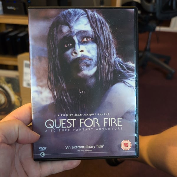 Quest For Fire (1981) Dir. Annaud. Sjældent forhistorisk eventyr DVD