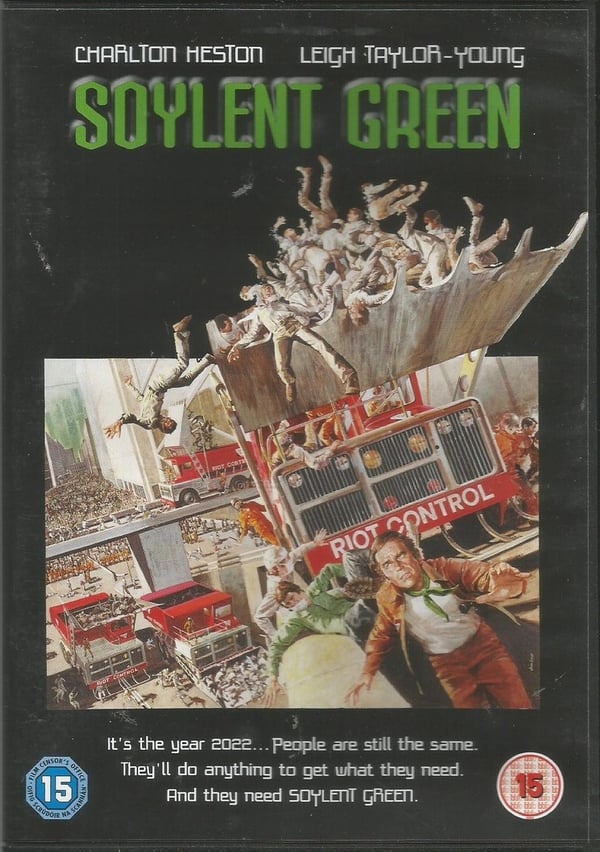 Soylent Green DVD Charlton Hestonin, Chuck Connorsin, Edward G. Robinsonin kanssa