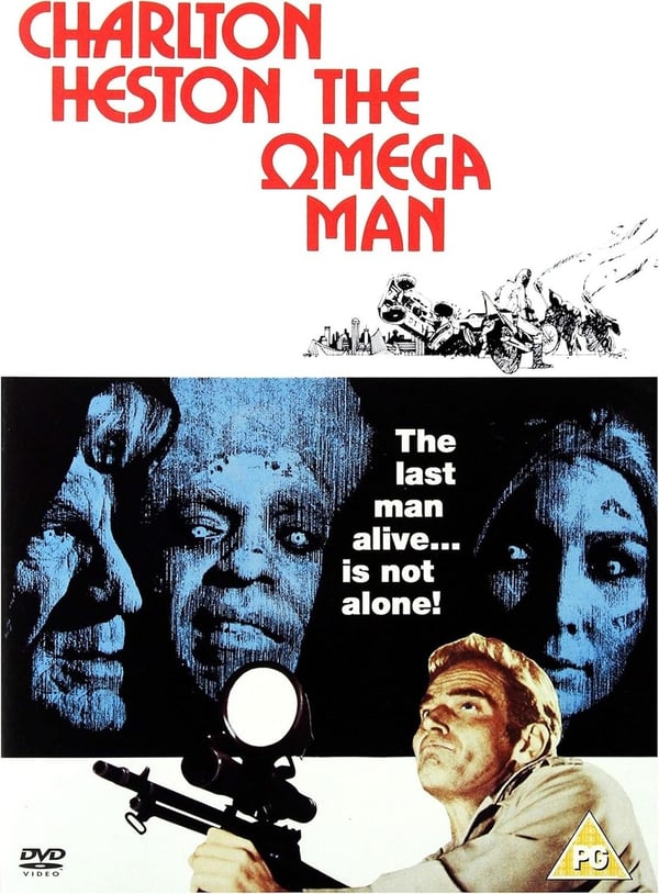 The Omega Man (1971) Sci-Fi Film med Charlton Heston DVD
