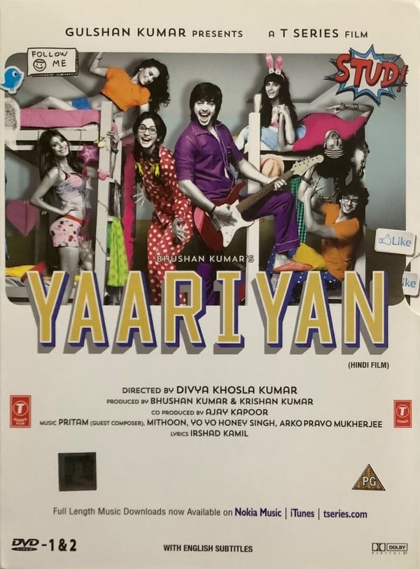 Yaariyan - Romantisk Bollywood-film med Himansh Kohli & Rakul Preet Singh (DVD)